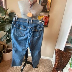 pilcro pleated jeans